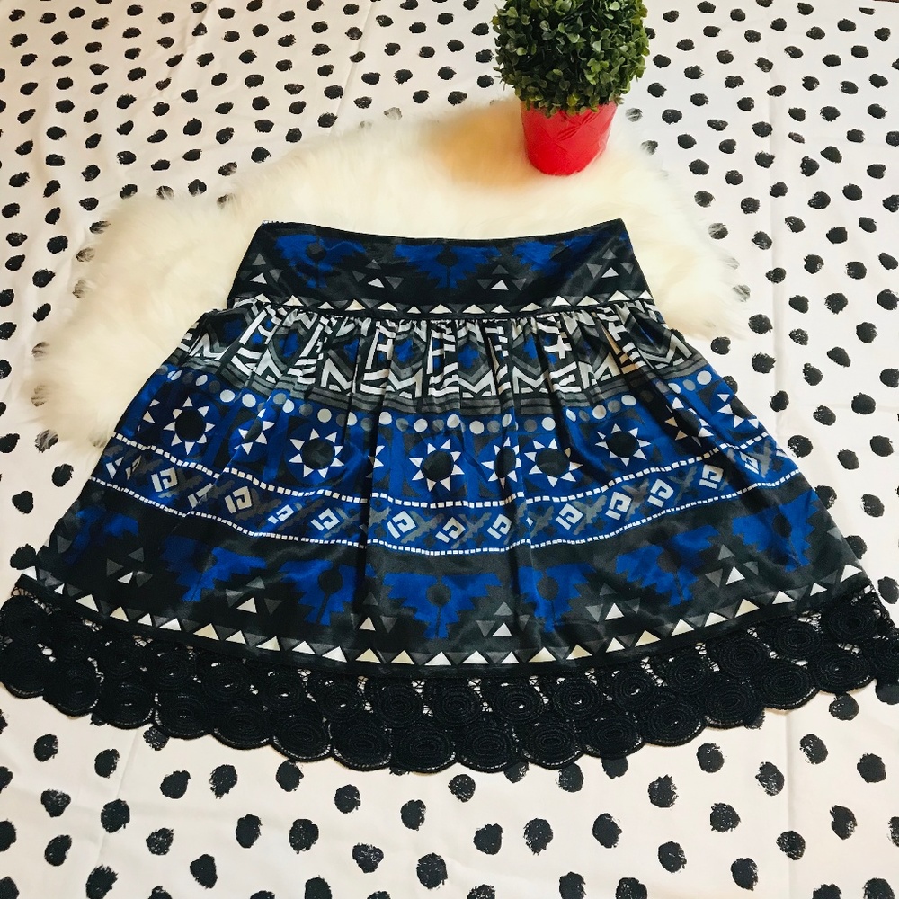 NICOLE MILLER A-Line Swing Satin Party Skirt sz 12